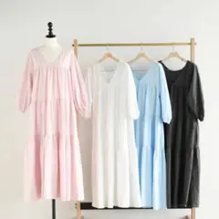 searoomlynn コットンWASH 2WAYティアードドレス ロングワンピのサムネイル