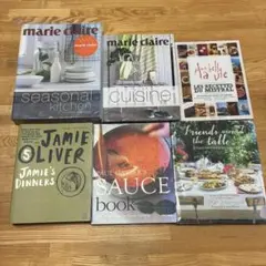【洋書】料理全般、フランス料理、ソース レシピ本 6冊セット