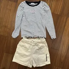 VIVIAN BLE 120cm 長袖カットソーとショートパンツセット