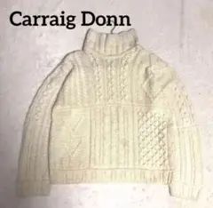 Carraig Donn アイルランド製メリノウール ニット USA輸入白XL