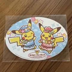 【限定】ポケモンカフェ　ステッカー　ピカチュウ