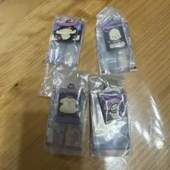 サンリオ　キャラパキ　ガチャガチャ4点　ポチャッコ、シナモ、ポムポム、マイメロ