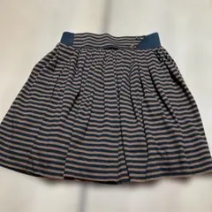 ストライプ フレアスカート ウエストゴム