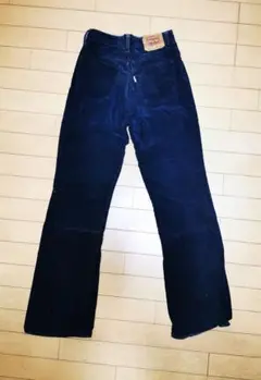 ビンテージ　リーバイス517 コーデュロイブラックデニムW29 L32