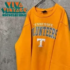 レア【古着】テネシー大学 カレッジ刺繍スウェットトレーナー メンズXL