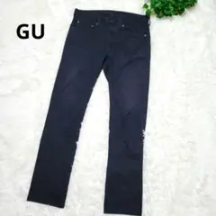 GU ジーユー ウルトラストレッチスキニーパンツ メンズ ダークブルー