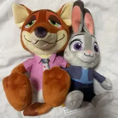 ズートピア2　ペアぬいぐるみ　ニック/ジュディ 非売品 ディズニー 匿名配送