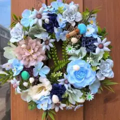 フラワーリース✨❀№49✨❀夏リース✨❀貝殻リースのサムネイル