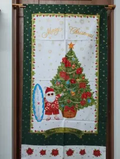 キャシーマムアロハフレンチクリスマスタペストリー緑