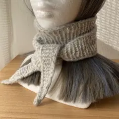 ソフィースカーフ　ハンドメイド　手編み　ミニマフラー