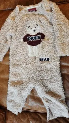 ジェラピケ　ベビーロンパース　くま　80～90