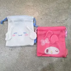 サンリオ カプセルトイ メッシュ巾着コレクション シナモロール マイメロ セット
