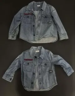 美品【BREEZE】デニムシャツ ジージャン 2点セット 星デザイン 男女OK