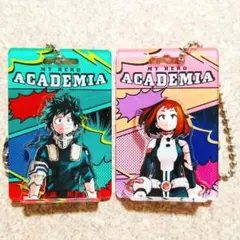 ヒロアカ　パッケージ風キーチェーンコレクション　緑谷出久　麗日お茶子