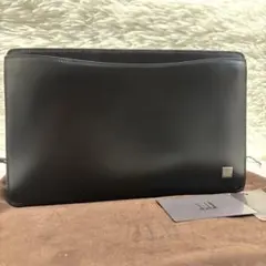 美品★dunhill クラッチバッグ セカンドバッグ　ビジネス ブラック　保存袋