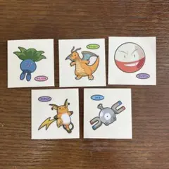 ポケモンパン　デコキャラシール　５枚
