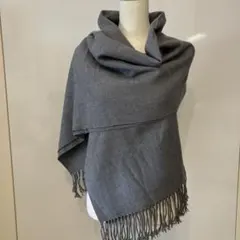 大判　ストール　グレー　69×150cm 自宅保管品