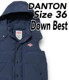 ネイビー ダウンベスト