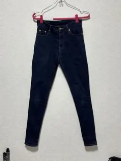 ダークブルー スキニーデニム ハイウエスト　AnyFAM