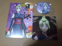 銀魂　吉原大炎上　月詠　缶バッジ　ポストカード　特典　箔押しスクエアカード