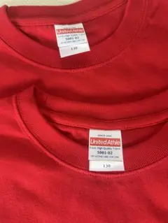 United Athle Tシャツ 130cm レッド 2枚セットのサムネイル