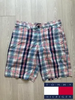 TOMMYHILFIGER／トミーヒルフィガー／ハーフパンツ／チェック柄／M・Lのサムネイル