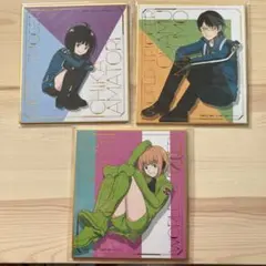 ワールドトリガー 色紙　 三雲修 雨取千佳 小南桐絵