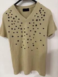 A.S.M. ベージュ Vネック Tシャツのサムネイル