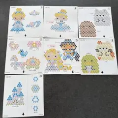 アクアビーズ　図案　プリンセス　シンデレラ　すみっコ　10デザイン　セット