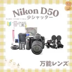Nikon D50✨すぐ使える✨近くから遠くまで1本で✨スマホ転送✨少シャッター