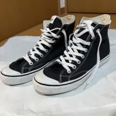 VANS オーセンティック キャンバス生地 ハイカット スニーカー ブラック