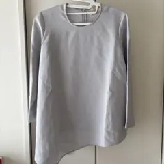 UNITED ARROWS アシンメトリー 長袖ブラウス ライトグレーのサムネイル