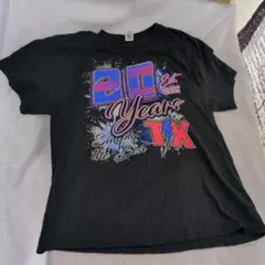 US 古着　XL表示　バックプリント　派手！！