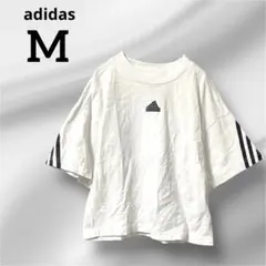adidas（アディダス）センターロゴ 3本ライン オーバーサイズ Tシャツ