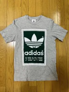 【美品】adidas プリントTシャツ S グレー
