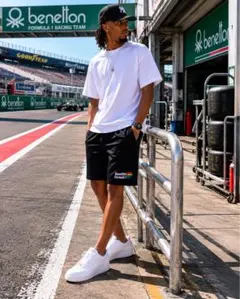 90sBenetton Formula1⭐️チーム 公式ショートパンツ⭐️ビンテージのサムネイル