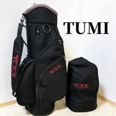 TUMI トゥミ キャディバッグ バリスティックナイロン 本革 黒 3Dロゴ