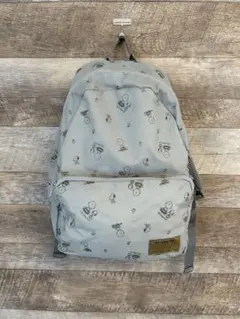 スヌーピー柄グレーリュック