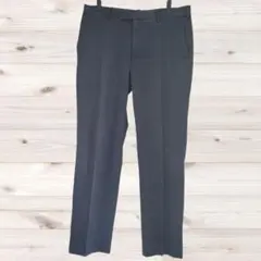B1968 ユニクロ スラックス パンツ (W82) 無地 オフィス ビジネス