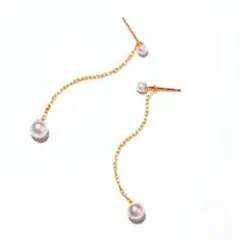 【美品】ルボンボン　ピアス 2way パール ピアス