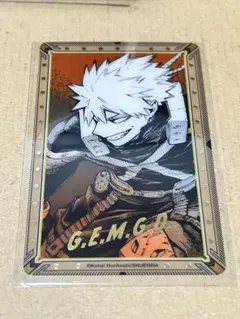 ヒロアカ 原画展 箔押しクリアカード 爆豪勝己