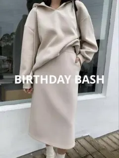 BIRTH DAY BASH スエットスカート Lサイズ　ベージュ