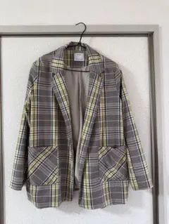 Bershka チェック柄テーラードジャケット