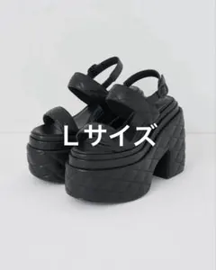 【新品未使用】Darich キルティングソールサンダル ブラックのサムネイル