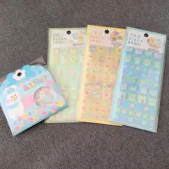 んぽちゃむ おぱんちゅうさぎ おはじきシール カットピースシール