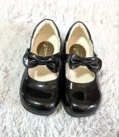 子ども用　フォーマルシューズ　黒　19cm