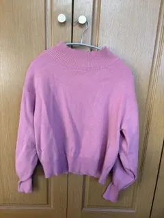 mysty woman ハイネック ニット サイズフリー ピンク