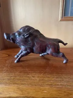 木製牛の置物 幅60×高さ55cm - メルカリ