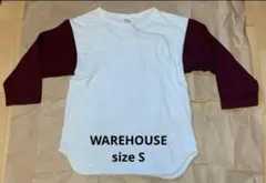 WAREHOUSE ウエアハウス ベースボールTシャツ 七分袖 S