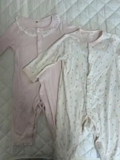 新品　西松屋　ロンパース・カバーオール2点セット